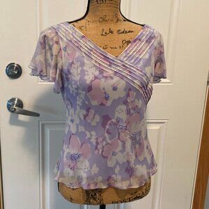 Silk Dressy Blouse Top Women Size 6 NWOT by Adrianna Papell